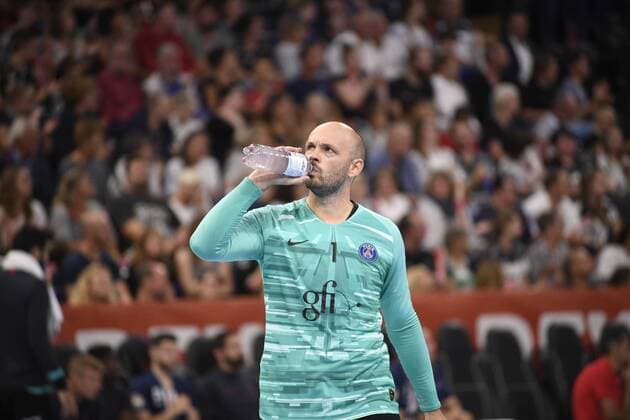 Vincent Gerard PSG Handball , Handball, Men, REWE Cup, International Test match, THW Kiel vs. Paris St Germain, 14 08 19 Kiel Sparkassen Arena Schleswig Holstein Germany