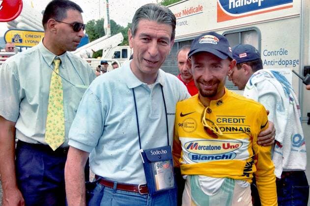1998, Tour de France, tappa 16 Vizille - Albertville, Mercatone Uno Bianchi, Pantani Marco, Gimondi Felice, Albertville 