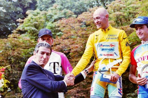 1998, Tour de France, tappa 21 Melun - Paris, Mercatone Uno Bianchi, Pantani Marco, Gimondi Felice, Paris 