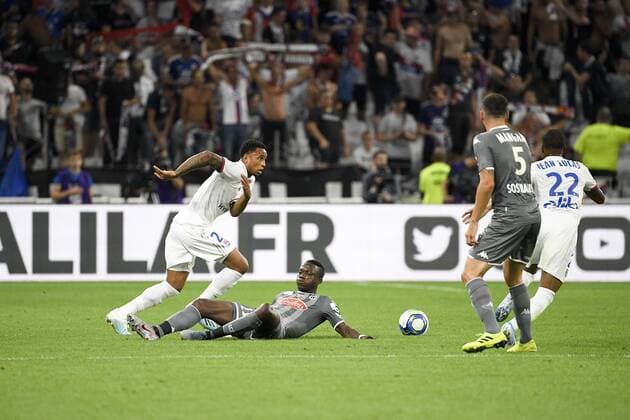 23 KENNY TETE (OL) - 21 CASIMIR NINGA (SCO) FOOTBALL : Lyon vs Angers - Ligue 1 Conforama - 16 08 2019 FEP Panoramic 