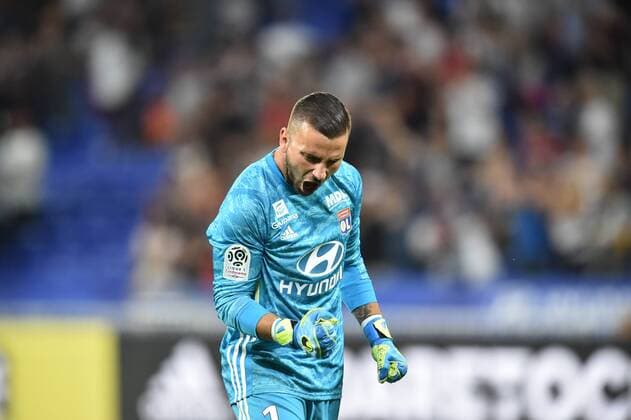 Joie de Anthony Lopes (lyon) FOOTBALL : Lyon vs Angers - Ligue 1 Conforama - 16 08 2019 FredericChambert Panoramic 