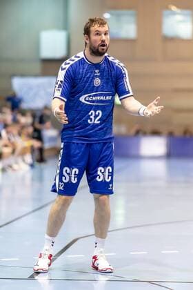 Robin Haller No 32, VfL Gummersbach is depressed depressed disappointed VfL Gummersbach vs. VfL Luebeck Schwartau, Handball, DHB Cup, 17 08 19 Luebeck Schleswig Holstein Germany Copyright: xAgentur54Gradx xFelixxKoenigx