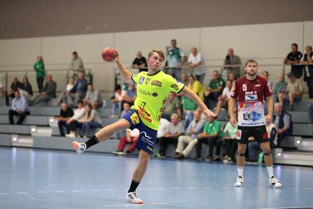 Nick Witte HC Empor Rostock 17 GER, Handball, DHB Cup, 1 Round, Semifinal 1, HC Empor Rostock vs. Oranienburger HC, 17 08 2019 Minden Copyright: xEIBNER JanxStrohdiekx EP_JSK