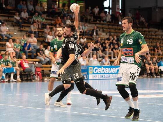 29 Loic Laurent TuS 04 Dansenberg , Frisch Auf Goeppingen vs. TuS 04 Dansenberg, DHB Cup, Handball, Men, 17 08 2019 Frisch Auf Goeppingen vs. TuS 04 Dansenberg, DHB Cup, Handball, Men, 17 08 2019 Goeppingen Copyright: xEIBNER Michael_Schmidtx EP_MST