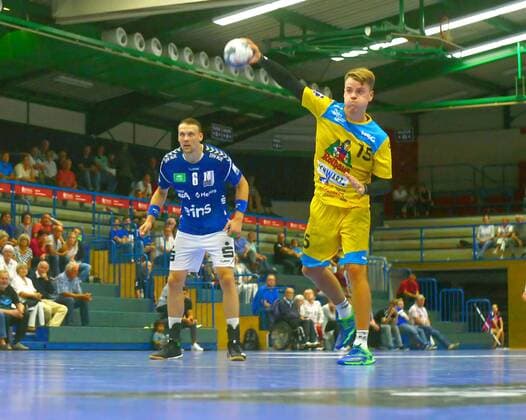 Paul Kaletsch Konstanz Handball DHB Cup 2019 20 EHV Aue HSG Konstanz 27 25 am 17 8 2019 EHV Aue HSG Konstanz