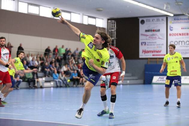 Fabian Haasmann HC Empor Rostock 23 GER, Handball, DHB Cup, 1 Round, Group North, Tournament 4, Final, HC Empor Rostock against ASV Hamm Westfalen, 18 08 2019 Minden Copyright: xEIBNER JanxStrohdiekx EP_JSK