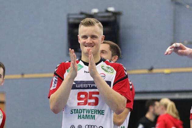 Jan von Boenigk ASV Hamm Westfalen 95 GER, Handball, DHB Cup, 1 Round, Group North, Tournament 4, Final, HC Empor Rostock vs ASV Hamm Westfalen, 18 08 2019 Minden Copyright: xEIBNER JanxStrohdiekx EP_JSK