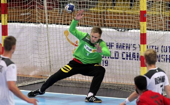 18.08.2019 Skopje(North Macedonia) Egypt-Germany Vlll IHF men s handball Youth U19 Under19 World Championship, WM, Weltmeisterschaft final Johannes Jepsen Germany : 