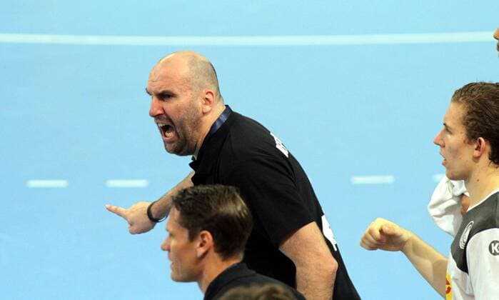 18.08.2019 Skopje(North Macedonia) Egypt-Germany Vlll IHF men s handball Youth U19 Under19 World Championship, WM, Weltmeisterschaft final Eric Wudtke(C) Germany U19 head coach : 