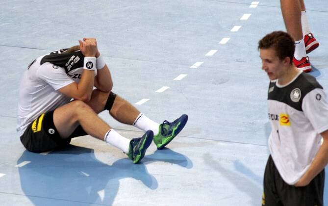 18.08.2019 Skopje(North Macedonia) Egypt-Germany Vlll IHF men s handball Youth U19 Under19 World Championship, WM, Weltmeisterschaft final Alexander Reimann Germany after lost match : 