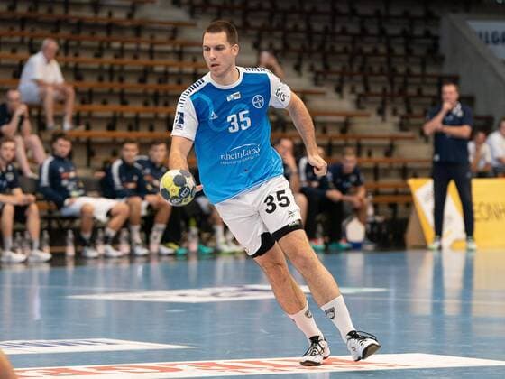 35 Ante Grbavac TSV Bayer Dormagen , Frisch Auf Goeppingen vs. TSV Bayer Dormagen, DHB Cup, Handball, Men, 18 08 2019 Frisch Auf Goeppingen vs. TSV Bayer Dormagen, DHB Cup, Handball, Men, 18 08 2019 Goeppingen Copyright: xEIBNER Michael_Schmidtx EP_MST