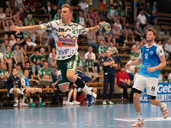 21 Tim Soerensen Frisch Auf Goeppingen , Frisch Auf Goeppingen vs. TSV Bayer Dormagen, DHB Cup, Handball, Men, 18 08 2019 Frisch Auf Goeppingen vs. TSV Bayer Dormagen, DHB Cup, Handball, Men, 18 08 2019 Goeppingen Copyright: xEIBNER Michael_Schmidtx EP_MST