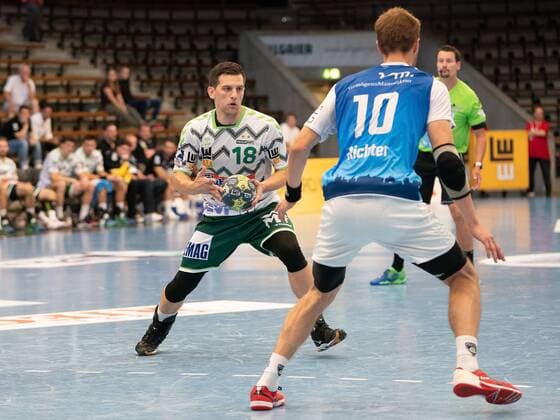 18 Josip Peric Frisch Auf Goeppingen , Frisch Auf Goeppingen vs. TSV Bayer Dormagen, DHB Cup, Handball, Men, 18 08 2019 Frisch Auf Goeppingen vs. TSV Bayer Dormagen, DHB Cup, Handball, Men, 18 08 2019 Goeppingen Copyright: xEIBNER Michael_Schmidtx EP_MST