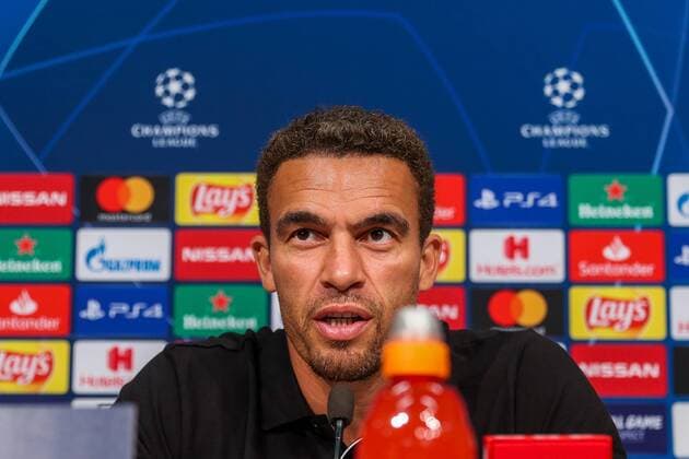 SOCCER - CL, qualification, LASK vs Bruegge LINZ,AUSTRIA,19.AUG.19 - SOCCER - UEFA Champions League, qualification, LASK vs FC Bruegge, preview, press conference, PK, Pressekonferenz LASK. Image shows head coach Valerien Ismael (LASK). GEPAxpictures xPhilippxBrem