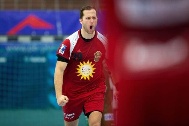Spenge, Germany 18 08 2019 DHB Cup 1 Main Round 2019 2020 TuS N Lübbecke vs Füchse Berlin Marian Orlowski Lübbecke Spenge Nordrhein Westfalen Germany