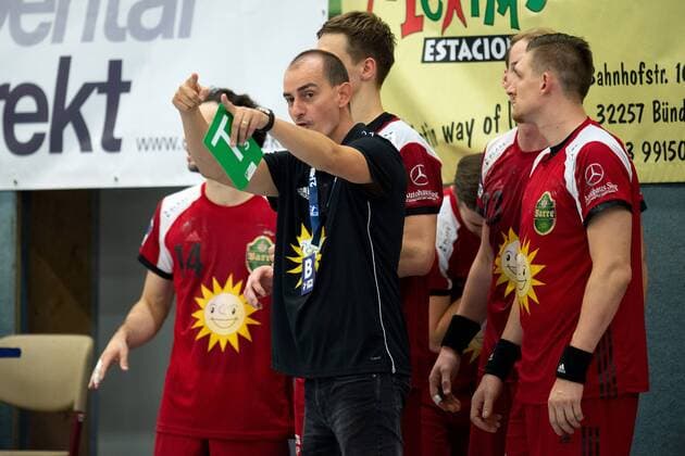 Spenge, Germany 18 08 2019 DHB Cup 1 Main Round 2019 2020 TuS N Lübbecke vs Füchse Berlin M Emir Kurtagic Lübbecke Spenge Nordrhein Westfalen Germany
