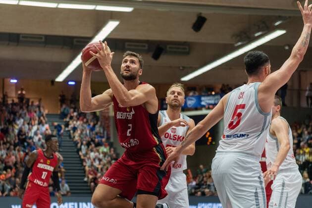 Basketball Hamburg 18 08 2019 German Basketball Federation DBB National Team Men Men Preparation Game for World Cup 2019 Supercup Germany GER Poland POL Maximilian Kleber Germany, No 24