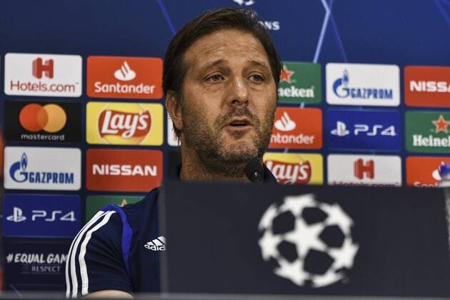 August 20, 2019, Athens, Greece, Greece: Olympiakos s coach Pedro Martins attends a press conference, PK, Pressekonferenz at Karaiskaki stadium in Piraeus, Olympiakos will face Krasnodar in the UEFA Champions League Play-offs first leg match on 21 August 2019. Olympiakos press conference in Athens, Greece - 20 Aug 2019 - ZUMAs197 20190820_zaa_s197_024 Copyright: xDimitrisxLampropoulosx