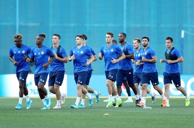 PXL_Training session GNK Dinamo 20.08.2019., Zagreb, Croatia - Training of GNK Dinamo ahead of UEFA Champions League play off, 1st leg against Rosenborg BK. Luka Ivanusec.  SanjinxStrukic PIXSELL