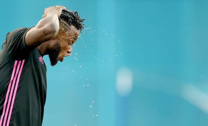 Sport Bilder der Tages PXL_Training session Rosenborg BK 20.08.2019., Zagreb, Croatia - Training of Rosenborg BK ahead of UEFA Champions League play off, 1st leg against GNK Dinamo. Samuel Adegbenro.  SanjinxStrukic PIXSELL