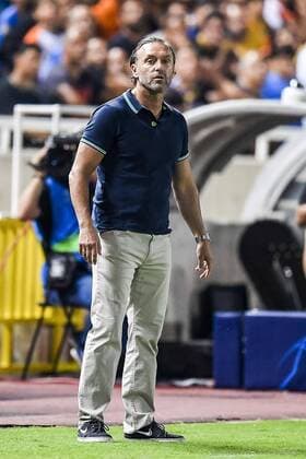 NICOSIA , 20-08-2019 , GSP Stadium , Champions League playoff, season 2019-2020 , APOEL Nicosia coach Thomas Doll during the match APOEL Nicosia - Ajax APOEL Nicosia - Ajax  x4149611x Copyright: