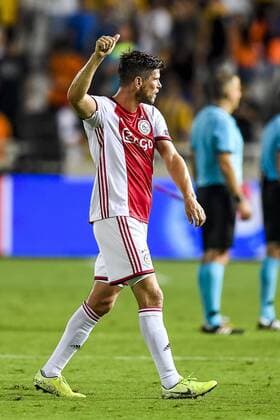 NICOSIA , 20-08-2019 , GSP Stadium , Champions League playoff, season 2019-2020 , Ajax player Klaas Jan Huntelaar disappointment during the match APOEL Nicosia - Ajax APOEL Nicosia - Ajax  x4149983x Copyright: