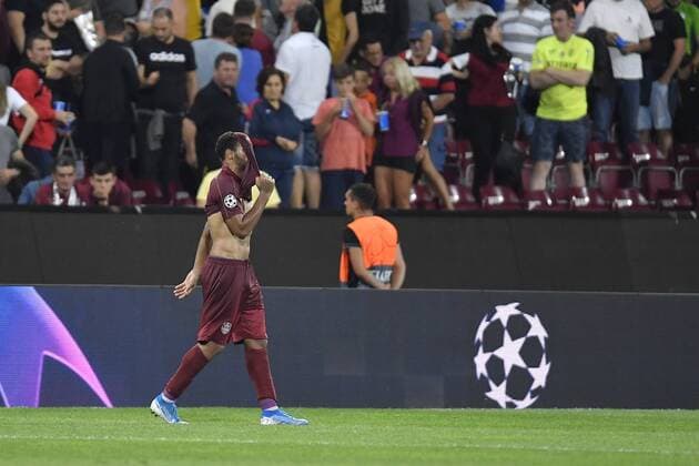 CLUJ-NAPOCA: CFR CLUJ - SK Slavia Praha, UEFA Champions League Bill Omrani of CFR Cluj reacts during the UEFA Champions League Play-Offs match between CFR Cluj and SK Slavia Praha 20 08 2019, Cluj-Napoca, ROMANIA Credit: ALEX NICODIM IMAGO Copyright: xALEXxNICODIMx