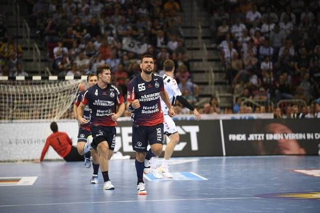 Michael Jurecki SG Flensburg Handewitt , Handball, Men, Super Cup, THW Kiel vs. SG Flensburg Handewitt, Season 2019 2020, 21 08 19 Düsseldorf ISS Dome Nordrhein Westfalen Germany