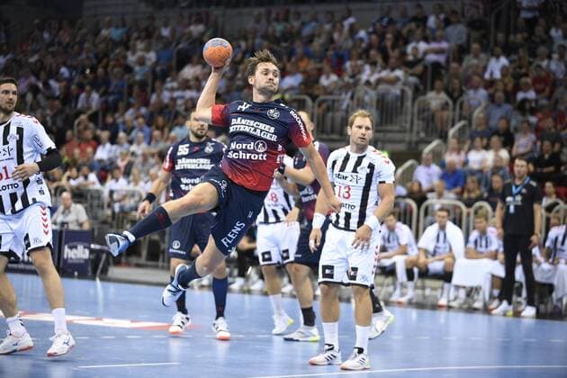 Hampus Wanne SG Flensburg Handewitt , Handball, Men, Super Cup, THW Kiel vs. SG Flensburg Handewitt, Season 2019 2020, 21 08 19 Düsseldorf ISS Dome Nordrhein Westfalen Germany