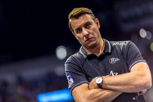 Sport Bilder des Tages Handball - Pixum Supercup - SG Flensburg-Handewitt gegen THW Kiel am Mittwoch, 21. August 2019 im ISS Dome in Düsseldorf Trainer Filip Jicha ( Kiel ) Pixum Handball Supercup 2019 *** Handball Pixum Supercup SG Flensburg Handewitt against THW Kiel on Wednesday, 21 August 2019 at the ISS Dome in Düsseldorf Coach Filip Jicha Kiel Pixum Handball Supercup 2019