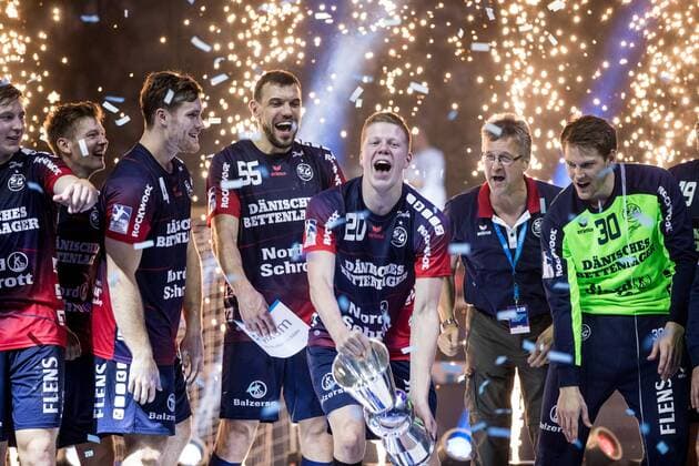 Pixum Super Cup 2019, SG Flensburg Handewitt THW Kiel, 21 08 2019 The winners of the Pixum Super Cup 2019 The SG Flensburg Handewitt, Pixum Super Cup 2019, SG Flensburg Handewitt THW Kiel, ISS Dome, Duesseldorf Copyright: xBEAUTIFULxSPORTS Wunderlx