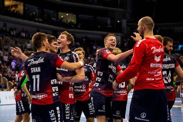 Pixum Super Cup 2019, SG Flensburg Handewitt THW Kiel, 21 08 2019 Cheers at the SG Flensburg Handewitt, Pixum Super Cup 2019, SG Flensburg Handewitt THW Kiel, ISS Dome, Duesseldorf Copyright: xBEAUTIFULxSPORTS Wunderlx