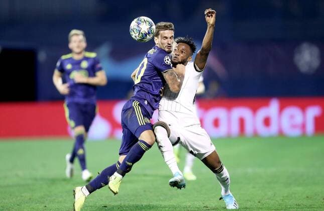 PXL_UEFA Champions League Play-offs, GNK Dinamo vs Rosenborg BK 21.08.2019., Zagreb, Croatia - UEFA Champions League Play-offs, 1st leg between GNK Dinamo and Rosenborg BK at Maksimir Stadium in Zagreb, Croatia. Samuel Adegbenro.  SanjinxStrukic PIXSELL
