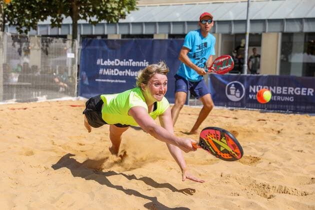 Jana Haas, Beach Tennis, German Championships and ITF Beach Tennis Saarlouis 2019, Kleiner Markt in Saarlouis, 22 08 2019,
