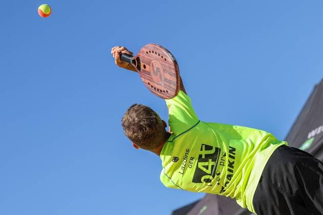 Jann LAZDINS, Beach Tennis, German Championships and ITF Beach Tennis Saarlouis 2019, Kleiner Markt in Saarlouis, 23 08 2019,