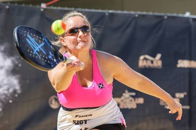 Annika BIGLMAIER, Beach Tennis, German Championships and ITF Beach Tennis Saarlouis 2019, Kleiner Markt in Saarlouis, 23 08 2019,