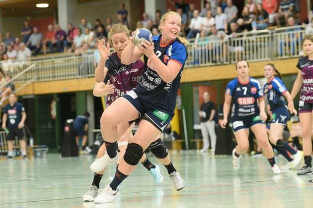 Stefanie Schoeneberg SG H2Ku Herrenberg Kuties 2 TusSies Metzingen, Handball, HBF, Preparation, 23 08 2019, Photo TBaur Eibner SG H2Ku Herrenberg Kuties vs. TusSies Metzingen Herrenberg Copyright: xEIBNER TobiasxBaurx EP_TBR