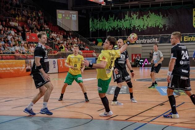 3 HBL North West, VFL Eintracht Hagen HSG Bergische Panther, Hagen, 23 8 2019 Tilman Pröhl Eintracht Hagen , VFL Eintracht Hagen HSG Bergische Panther on 23 8 2019 in the Krollmann Arena, Hagen Copyright: xBEAUTIFULxSPORTS MarcxJungex
