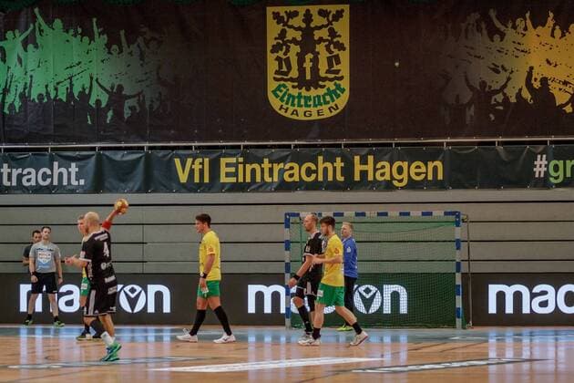 3 HBL North West, VFL Eintracht Hagen HSG Bergische Panther, Hagen, 23 8 2019 VFL Eintracht Hagen HSG Bergische Panther on 23 8 2019 in the Krollmann Arena, Hagen Copyright: xBEAUTIFULxSPORTS MarcxJungex