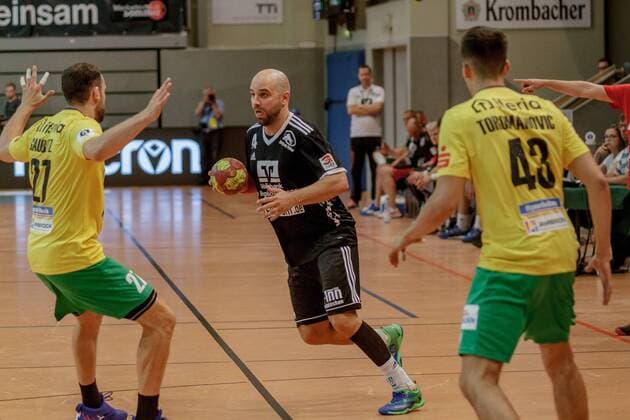 3 HBL North West, VFL Eintracht Hagen HSG Bergische Panther, Hagen, 23 8 2019 Jens Peter Reinarz HSG Bergische Panther, VFL Eintracht Hagen HSG Bergische Panther on 23 8 2019 in the Krollmann Arena, Hagen Copyright: xBEAUTIFULxSPORTS MarcxJungex