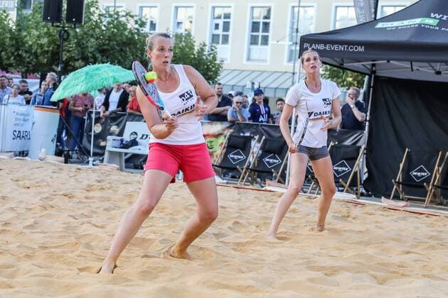 Final Women, Beach Tennis, German Championships and ITF Beach Tennis Saarlouis 2019, Kleiner Markt in Saarlouis, 23 08 2019,