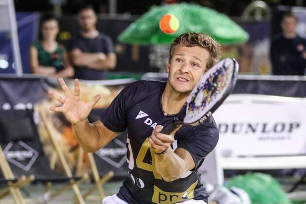 Tobias NOTTER, Final Men, Beach Tennis, German Championships and ITF Beach Tennis Saarlouis 2019, Kleiner Markt in Saarlouis, 23 08 2019,