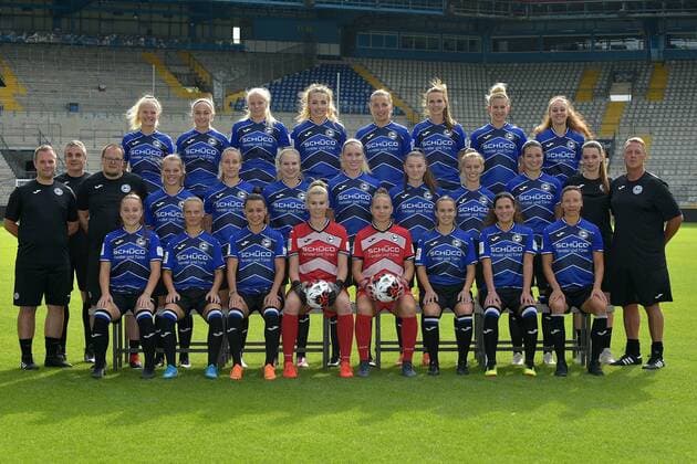 07 08 2019 pmk NB146760 Football Women 2 Bundesliga Season 2019 2020 DSC Arminia Bielefeld Women Photo opportunity NIEWALD BRAKEMEIER HELLWIG THIEMANN LOESCH JAEGER HAUSBERGER KIRDAROGLU REINKE GONZALEZ LISON SCHOENING HEITLINDEMANN LIEDMEIER BENDER FETAJ KRALL GRUENHEID BUJNA WUCKEL LAZIC EJUPI GRUENHEID BRANDT BRAUN WEBER CHAVENO RONZETTI