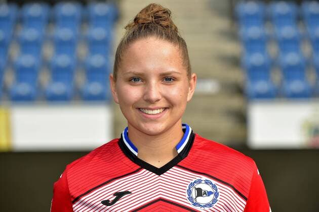07 08 2019 pmk NB146879 soccer women 2 Bundesliga season 2019 2020 DSC Arminia Bielefeld women photo opportunity Joyce BRAUN 24 goalkeeper Bielefeld
