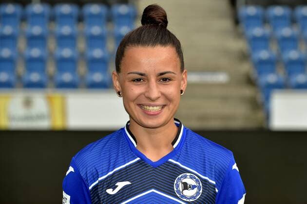 07 08 2019 pmk NB146877 soccer women 2 Bundesliga season 2019 2020 DSC Arminia Bielefeld women photo shoot Sarah GRUENHEID 21 Bielefeld
