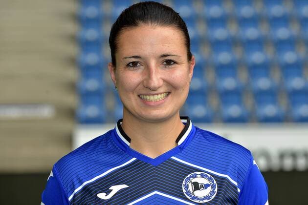 07 08 2019 pmk NB146863 soccer women 2 Bundesliga season 2019 2020 DSC Arminia Bielefeld women photo shooting Tanja GRUENHELD 04 Bielefeld