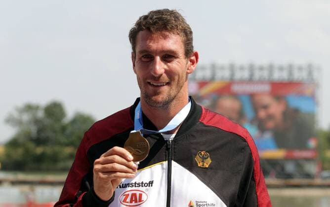 Bilder des Jahres 2019, Sport 08 August 24.08.2019 Szeged(Hungary) ICF Canoe Sprint & Paracanoe World Championships C1 500m Final Sebastian Brendel Germany gold medal : 