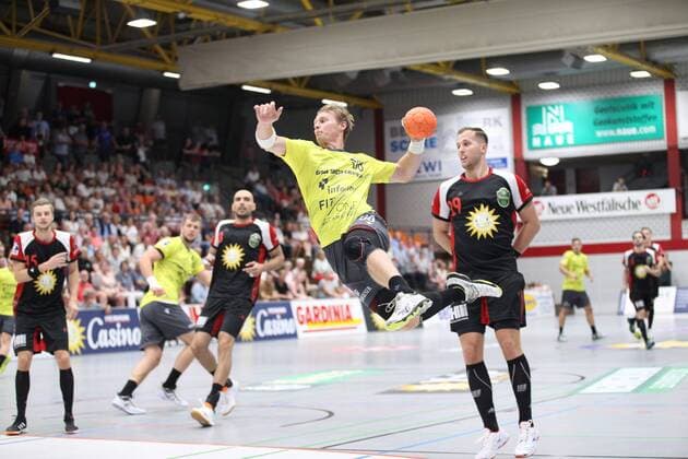 Julian Sauer DJK Rimpar Woelfe 68 GER, Handball, 2 Bundesliga, TuS N Luebbecke vs. DJK Rimpar Woelfe, 24 08 2019 Luebbecke Copyright: xEIBNER JanxStrohdiekx EP_JSK