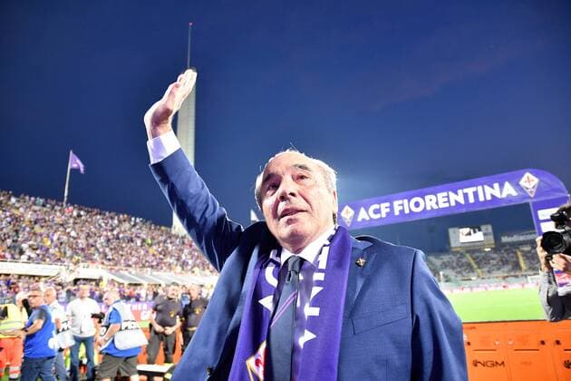 IPP20190824 Football - soccer: Serie A, AC Florenz - SSC Neapel, Rocco Commisso Presidente Fiorentina - (Verwendung nur in Deutschland - GERMANY ONLY) *** IPP20190824 Football soccer Serie A, AC Florence SSC Naples, Rocco Commisso Presidente Fiorentina Use only in Germany GERMANY ONLY 