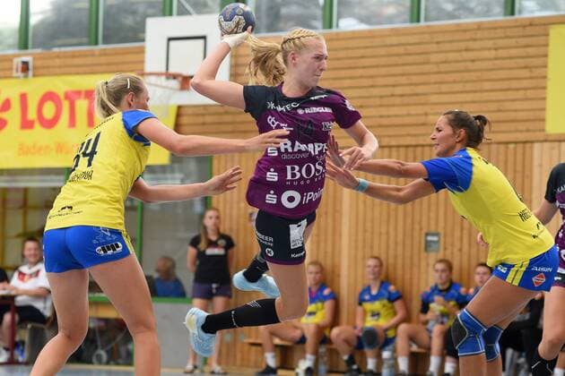 Rebecca Rott TusSies Metzingen 14 DHB, Handbal, Women, Preparation , Tournament , Lotto Cup, Ludwigsburg, 24 08 2019, Photo TBaur Eibner 28 International Womens Handball Tournament Lotto Cup Ludwigsburg Copyright: xEIBNER TobiasxBaurx EP_TBR